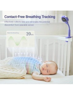 Monitor para Bebés BOOPOO MY19 2K HD con AI y Audio Bidireccional 2