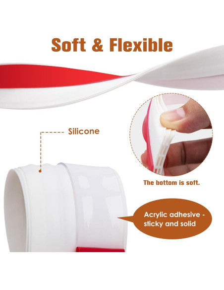 Sello de Puerta Aislante YOUSHARES 99 cm Blanco - Excluidor de Corrientes