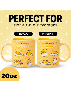 Taza Cerámica Sanrio Gudetama 20oz Libre BPA Silver Buffalo 2