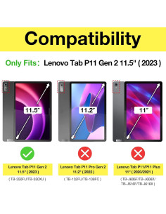 Funda ProCase para Lenovo Tab P11 2da Gen 11.5" Negra 2