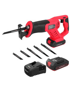 Sierra Recíproca Inalámbrica PowerSmart 20V con Batería 2Ah