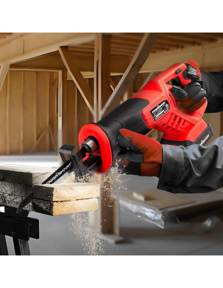 Sierra Recíproca Inalámbrica PowerSmart 20V con Batería 2Ah