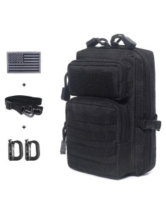 Bolsa Molle Táctica Compacta Tacticool con Parche EE. UU.