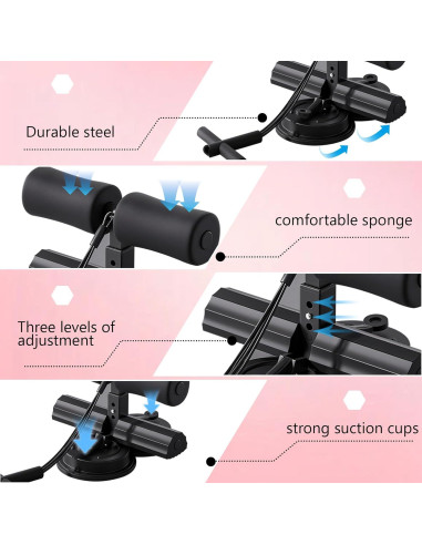 Entrenador Abdominal IIJPPM con Doble Ventosa y Cinturón