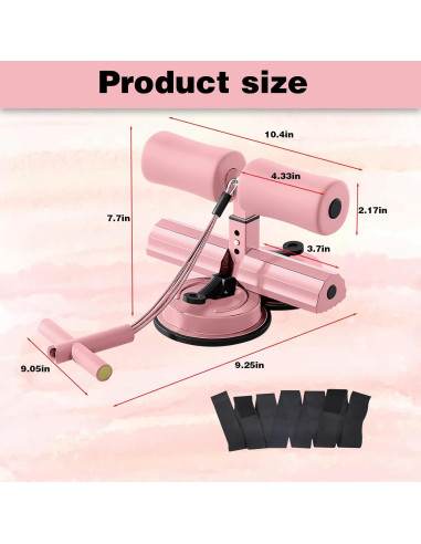 Entrenador Abdominal IIJPPM con Doble Ventosa y Cinturón