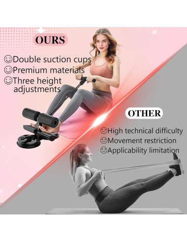 Entrenador Abdominal IIJPPM con Doble Ventosa y Cinturón