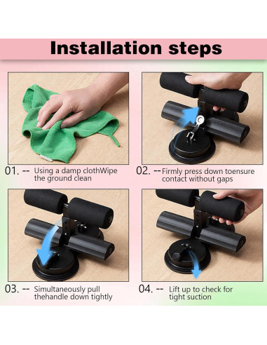 Entrenador Abdominal IIJPPM con Doble Ventosa y Cinturón