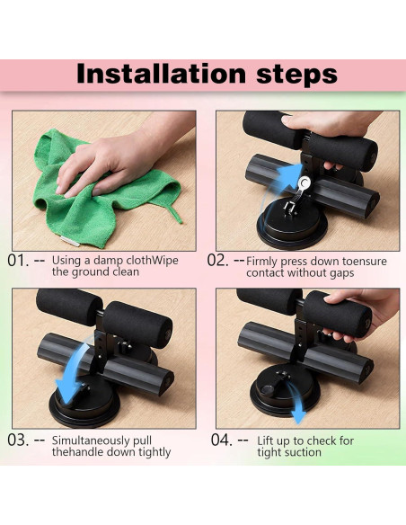 Entrenador Abdominal IIJPPM con Doble Ventosa y Cinturón