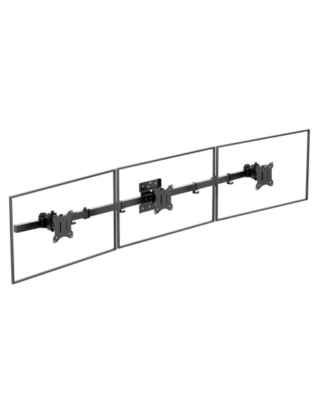 Soporte de Pared para Triple Monitor WALI 17-32" Negro