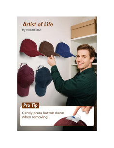 Ganchos Adhesivos para Sombreros HOUSE DAY - Paquete de 16 2