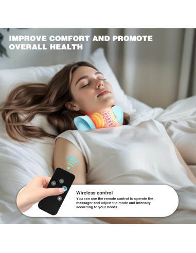 Masajeador de Cuello GYSIEN con Calor y 3 Modos, Alivio Muscular