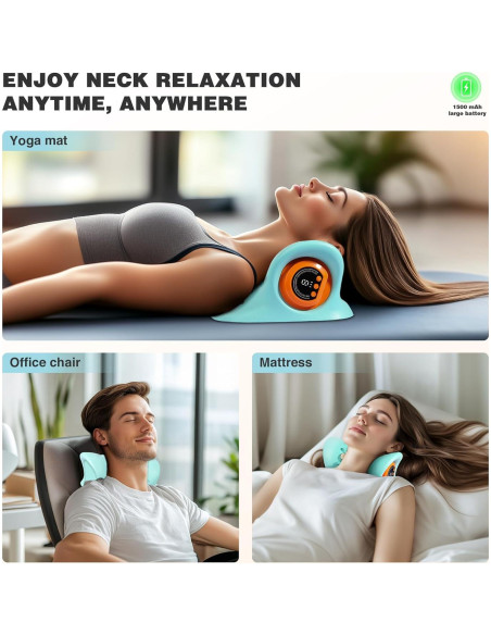 Masajeador de Cuello GYSIEN con Calor y 3 Modos, Alivio Muscular
