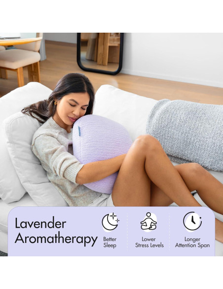 Almohada Corporal con Peso Quiet Mind Grande 7.41kg Lavanda