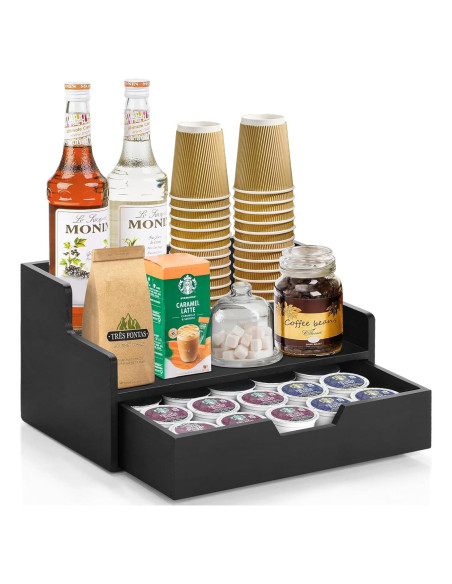 Organizador de café Lzhevsk con cajón para cápsulas K Cup