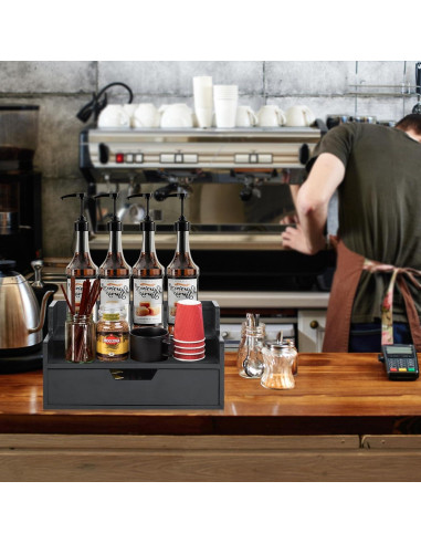 Organizador de café Lzhevsk con cajón para cápsulas K Cup