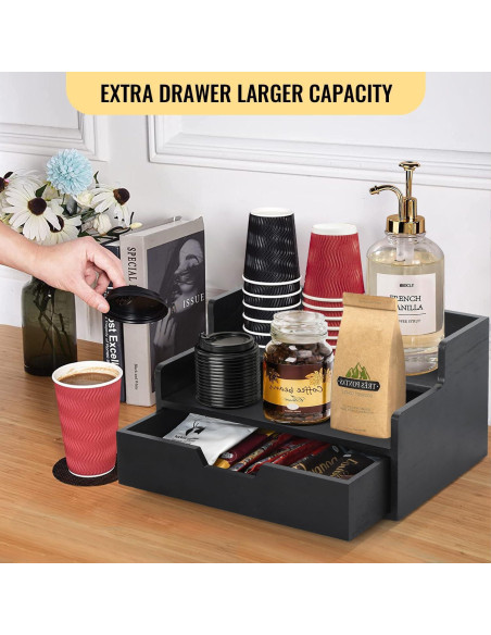 Organizador de café Lzhevsk con cajón para cápsulas K Cup