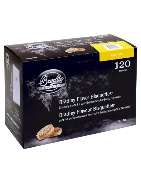 Bisquettes de Ahumado Bradley Aliso 120 unidades 1.81 kg