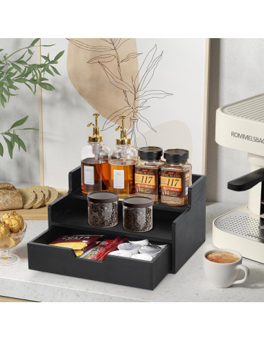 Organizador de café Lzhevsk con cajón para cápsulas K Cup