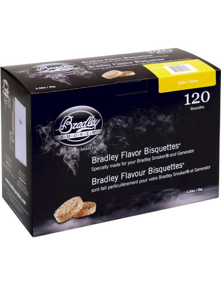 Bisquettes de Ahumado Bradley Aliso 120 unidades 1.81 kg