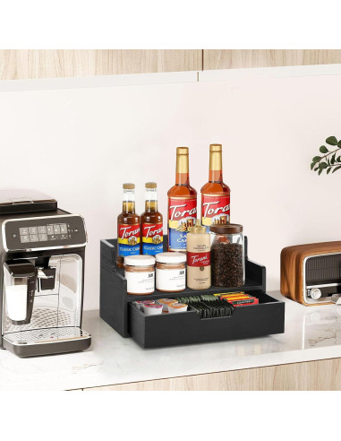 Organizador de café Lzhevsk con cajón para cápsulas K Cup