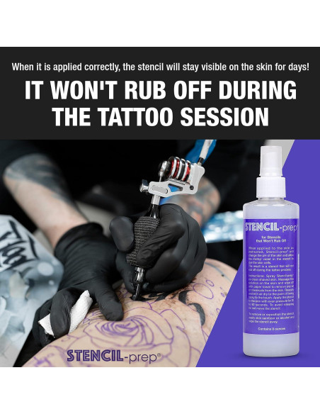 Spray Preparador de Plantillas Stencil.prep 236.6 ml - Tatuaje