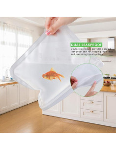 Paquete de 10 Bolsas Reutilizables Genérico 3 Tamaños Verde 2