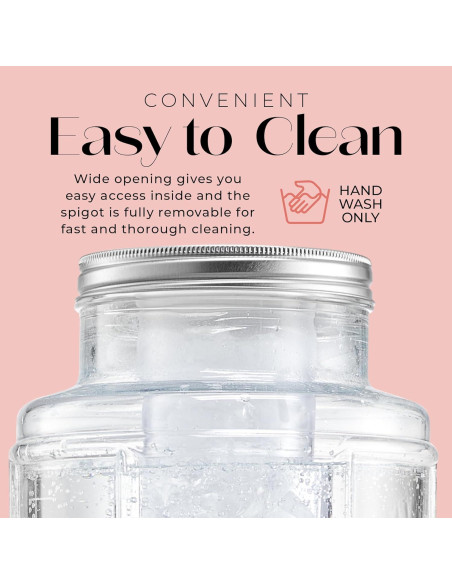 Dispensador de Bebidas de Vidrio Style Setter 9.1L con Grifo