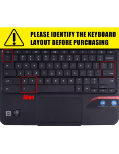 Cubierta de Teclado CaseBuy Rosa Ombre para Lenovo Chromebook 11.6" 2