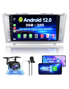Radio de Coche Android 12 Inexaccessories 9" para Toyota Camry