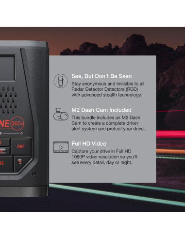 Detector de Radar Laser Escort Redline 360c + Cámara Dash M2
