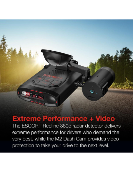 Detector de Radar Laser Escort Redline 360c + Cámara Dash M2