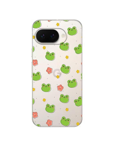 Funda Blingy's para Google Pixel 9a - TPU Transparente Rana Linda
