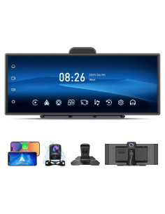 Pantalla 11.25" CarPlay Inalámbrico Imagebon 4K + Cámara Doble