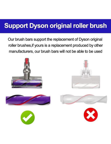 4 Tiras Reemplazo para Aspiradora Dyson V8 V10 Odashen