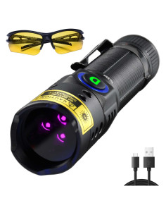 Linterna UV 365nm WMCODMW Recargable 20W IPX6 Mini