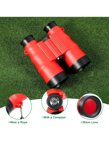 Binoculares ASONA 6PCS para Niños 6X36 Alta Resolución