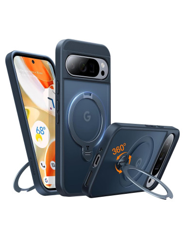 Funda TORRAS para Google Pixel 9 Pro XL con Soporte Giratorio 360