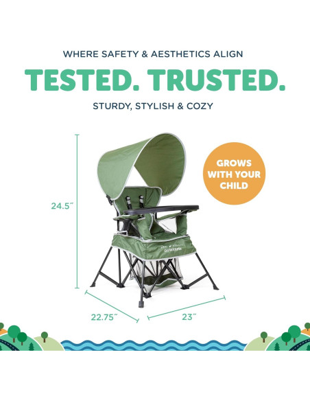 Silla Portátil Baby Delight Go With Me Venture Verde Musgo