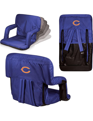 Asiento de Estadio Plegable Reclinado Oniva NFL Azul Marino