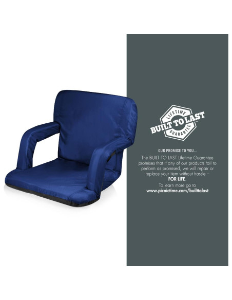 Asiento de Estadio Plegable Reclinado Oniva NFL Azul Marino