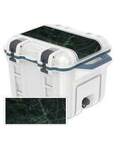 Piel de Vinilo MightySkins para Tapa Enfriador OtterBox 25qt Mármol Verde