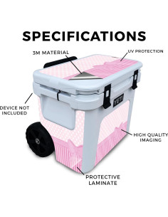 Piel de Brillo Glitter Rosa para Yeti Roadie 32 Cooler - MightySkins 2