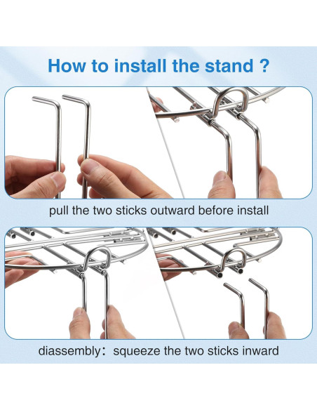 Soporte de Filtro de Agua Berkey LUFFYLIVE Acero Inoxidable 23.5 cm