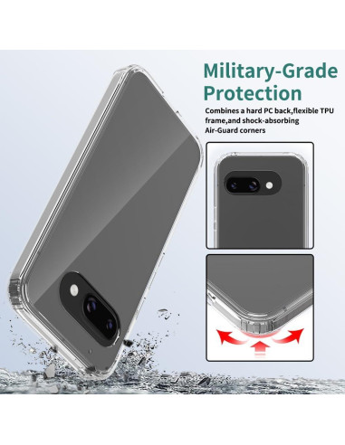 Funda Transparente Sucnakp para Google Pixel 9A TPU Slim