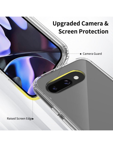 Funda Transparente Sucnakp para Google Pixel 9A TPU Slim