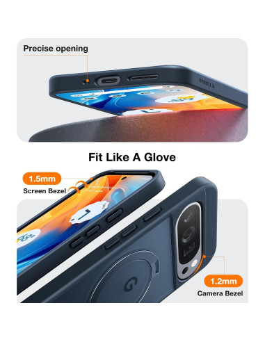 Funda TORRAS para Google Pixel 9 Pro XL con Soporte Giratorio 360