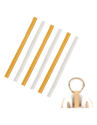 6 Piezas Llavero Seguro Silicona Flexible para Muñecas