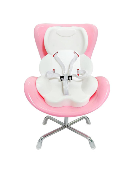 Asiento de Coche para Muñecas ApisNest Rosa 15-17cm con Clip