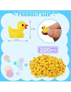 220 Patos de Resina Miniatura Louhua para Decoración y Manualidades 2
