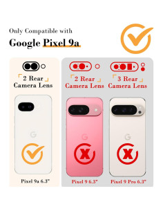 Funda clara para Google Pixel 9A Tcaraersing floral lavanda 2